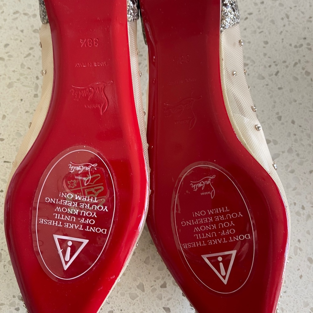 Christian Louboutin Ballet Slipper Shoes with Stones